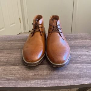 Genuine leather chukka boots Carlo Morandi Size 11.5. D Brown, Black New